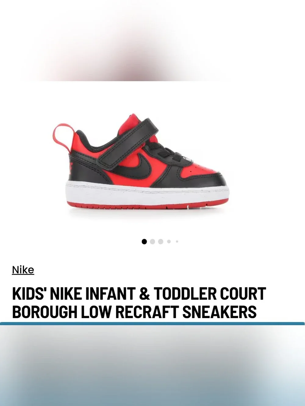 Nike Toddler 7C Low-Top Sneaker - Red and Black